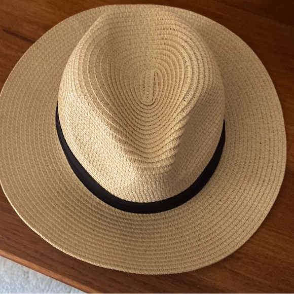 Women Wide Brim Straw Panama/ Fedora Beach Sun Hat - Picture 5 of 7